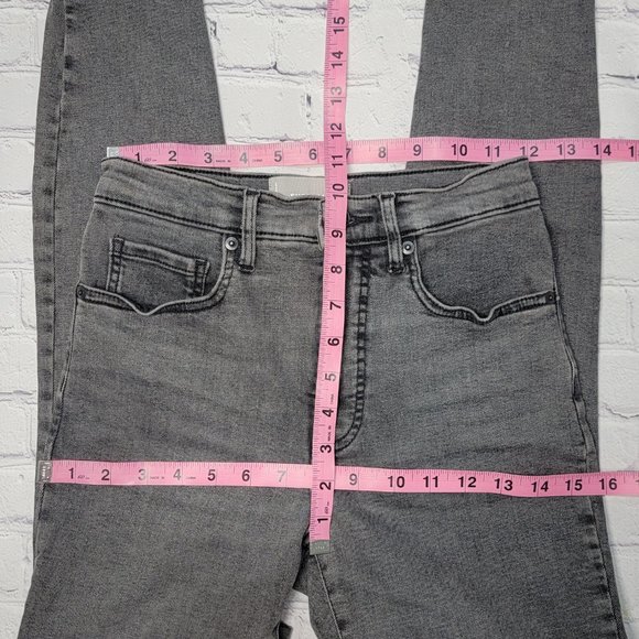 Everlane Gray Grey Skinny High Rise Ankle Stretchy Jeans 26 - Picture 11 of 12